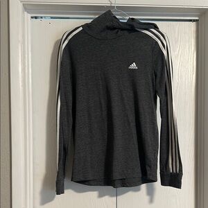 Adidas grey Long Sleeve Hoodie